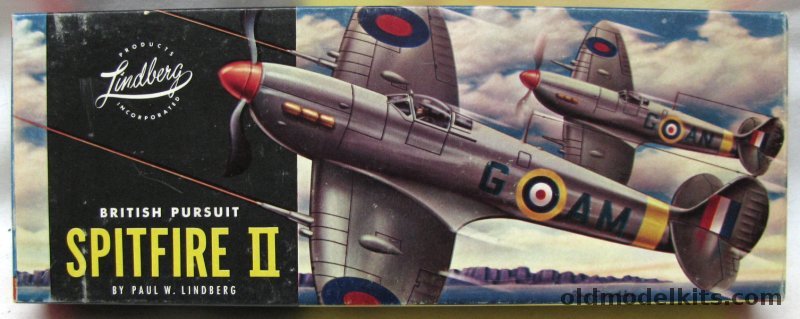 Lindberg 1/48 Spitfire II British Pursuit - by Paul W. Lindberg, 518-79 plastic model kit